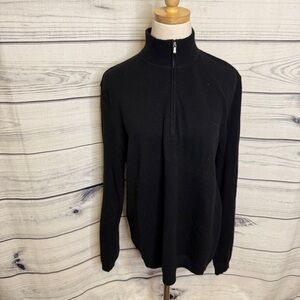 Black Half-Zip cashmere Sweater